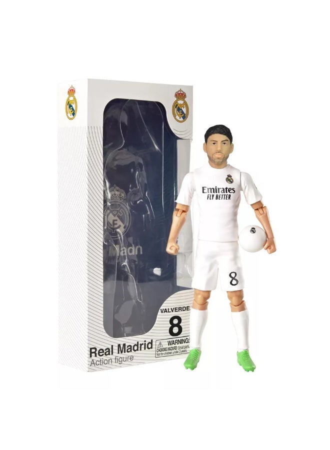 Sockers Banbo Toys SOCKERS Real Madrid CF Federico Valverde 8" Collectible Soccer Action Figure - Image 5
