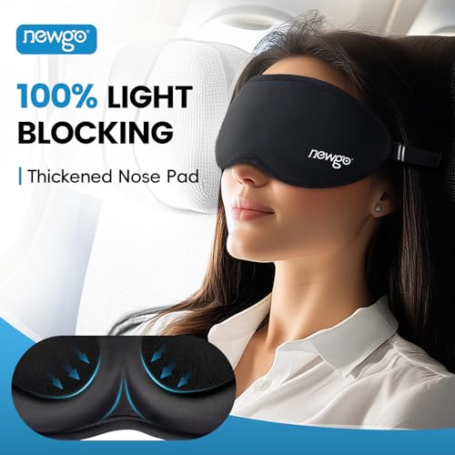 NEWGO Cooling Gel Eye Mask 3D Soft Cold Eye Mask, Eye Ice Pack with Zero Eye Pressure Hot Cold Therapy Blackout Sleep Mask for Puffiness, Dark Circles, Dry Eyes, Headaches and Stress Relief - Image 5