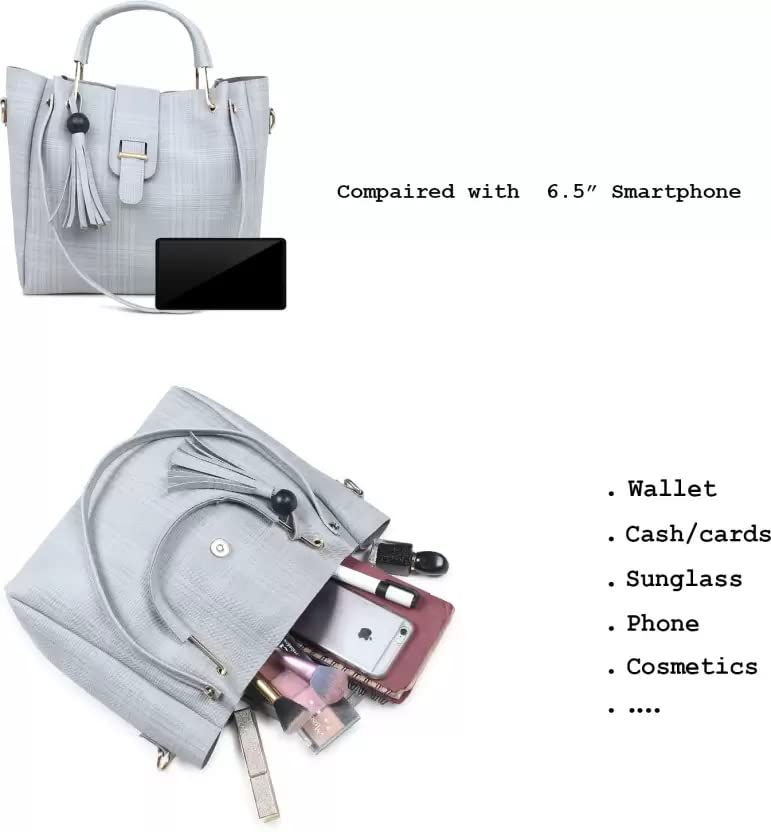DANIEL CLARK Womens Handbag , Grey - Image 5