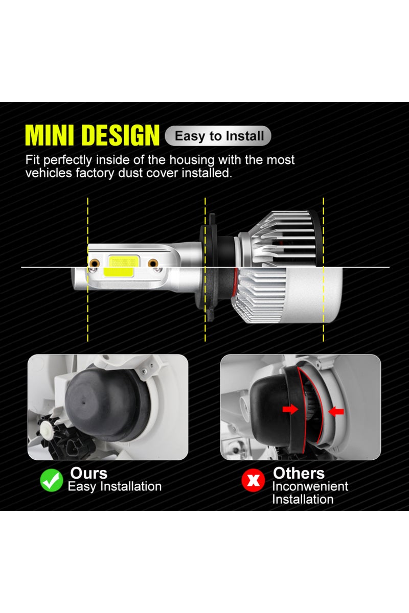 erorex XSTORM Mini Car Headlight H1 H4 H7 LED Bulb H8 H11 9005 HB3 9006 HB4 9004 HB1 9007 HB5 H13 Led Li... - Image 5
