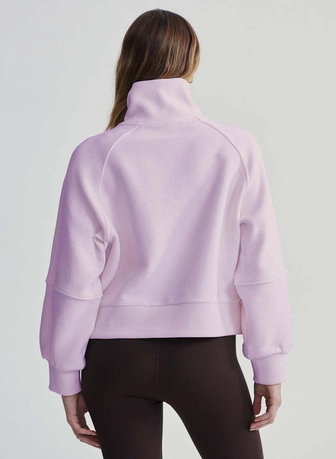 KOTTY Women's Solid Pastel Purple Stylish Sweatshirt(Purple,M)-KTTWOMENSWEATSHIRT393M - Image 2