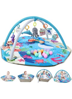 iMissiu Baby Gym and Infant Play mat,Play Mat & Play Gym, Combination Baby Activity Gym for Sensory Exploration and Motor Skill Development from Baby to Toddler  - Image 1