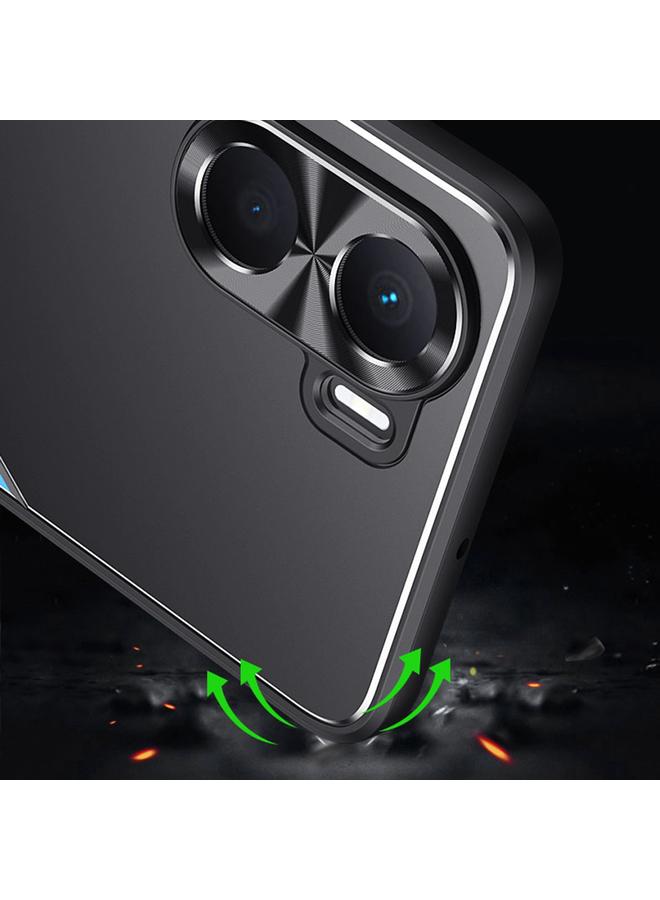 زبون جراب لهاتف Honor Play 40 Plus Blade Series TPU + جراب هاتف من سبائك التيتانيوم مع حامل - Image 3