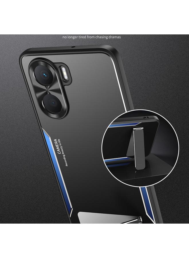 زبون جراب لهاتف Honor Play 40 Plus Blade Series TPU + جراب هاتف من سبائك التيتانيوم مع حامل - Image 2