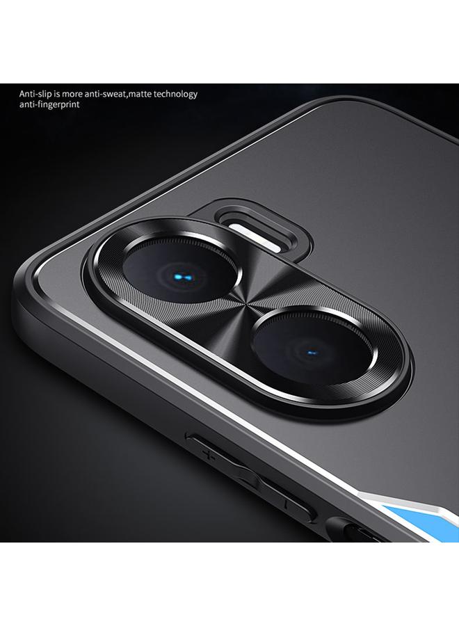 زبون جراب لهاتف Honor Play 40 Plus Blade Series TPU + جراب هاتف من سبائك التيتانيوم مع حامل - Image 5