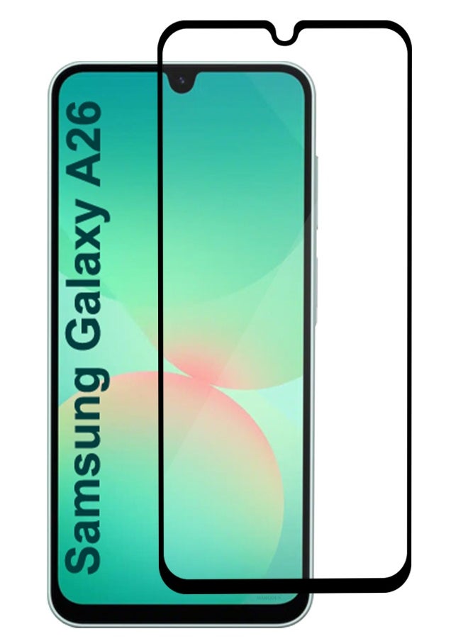DUSALA - 3Packs Samsung Galaxy A26 Screen Protector – Full Coverage 9H Tempered Glass | HD Clarity | Anti-Fingerprint | Edge-to-Edge Fit - Image 1