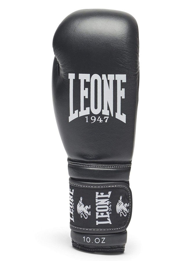 LEONE 1947 Ambassador Unisex Adult Boxing Gloves, Black, 10oz - Image 2