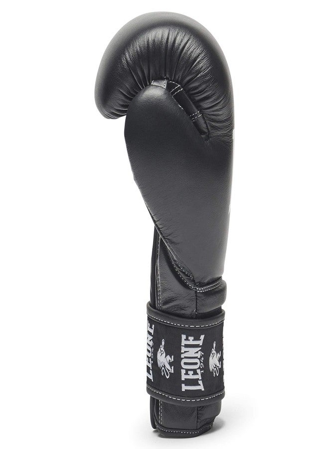 LEONE 1947 Ambassador Unisex Adult Boxing Gloves, Black, 10oz - Image 3