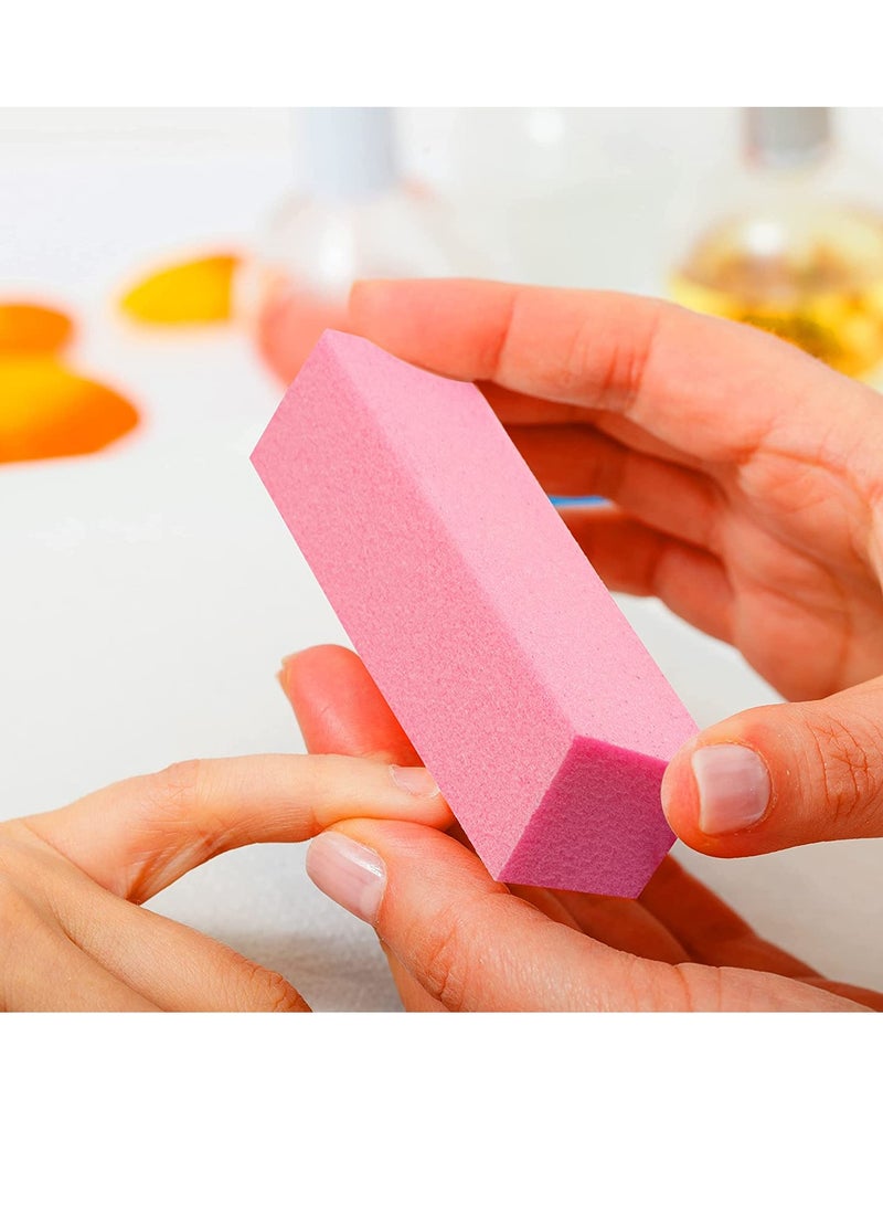 KASTWAVE Nail Files and Buffer, Professional Manicure Tools Kit Rectangular Art Care Buffer Block Tools, Natural and Acrylic Nail Buffing Blocks, 12-Pack, 4 Sided, Medium Grit (Multi-colored) - Image 5