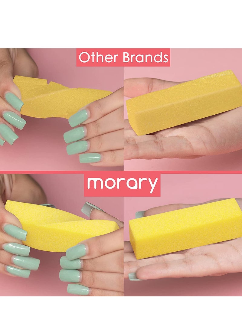 KASTWAVE Nail Files and Buffer, Professional Manicure Tools Kit Rectangular Art Care Buffer Block Tools, Natural and Acrylic Nail Buffing Blocks, 12-Pack, 4 Sided, Medium Grit (Multi-colored) - Image 4