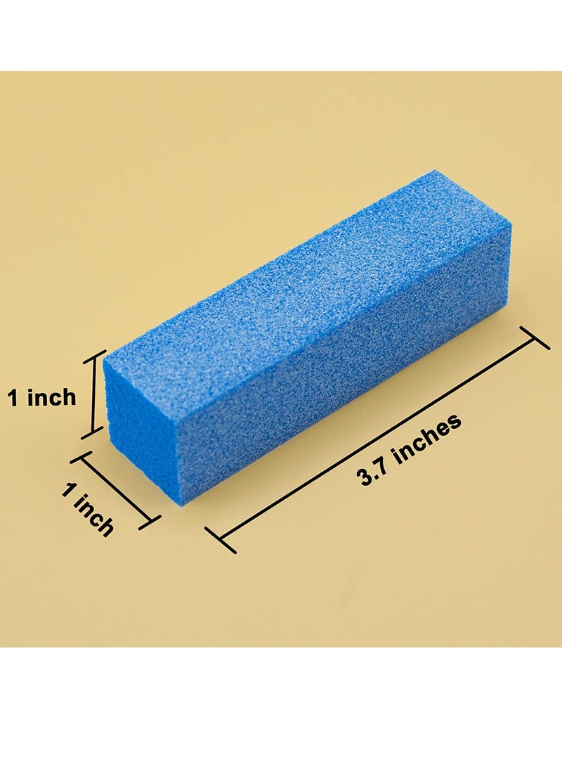 KASTWAVE Nail Files and Buffer, Professional Manicure Tools Kit Rectangular Art Care Buffer Block Tools, Natural and Acrylic Nail Buffing Blocks, 12-Pack, 4 Sided, Medium Grit (Multi-colored) - Image 3