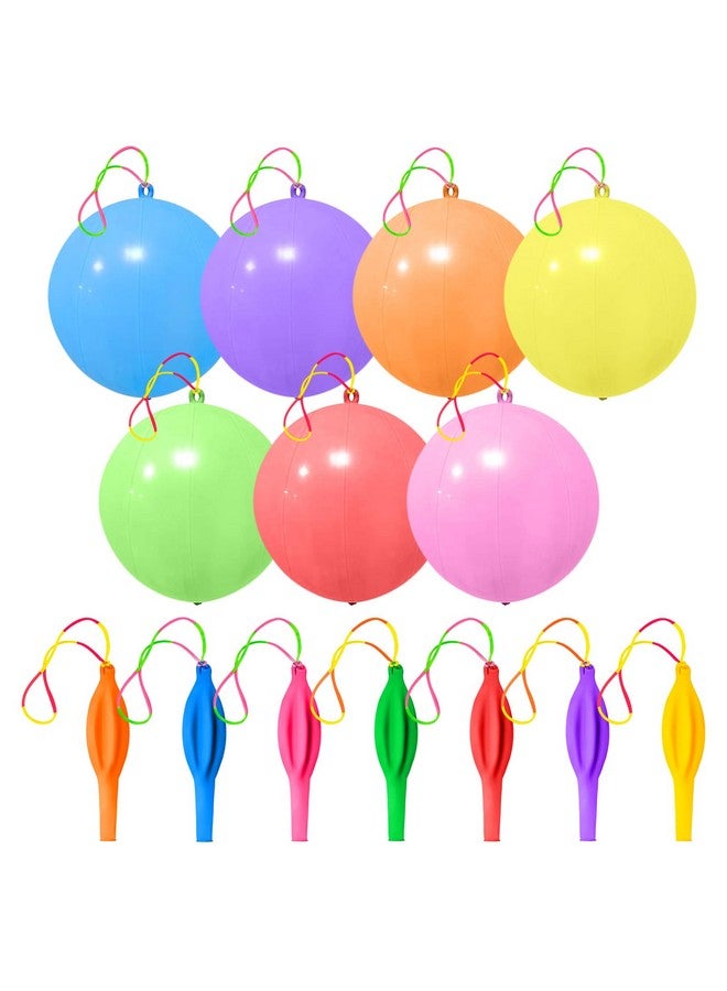 Golf GOLF Punch Balloons,36Pcs Punching Balloon for Kids Heavy Duty Party Favors, Assorted Color Bounce Balloons with Colored Rubber Band Handle for Birthday,Wedding - Image 1
