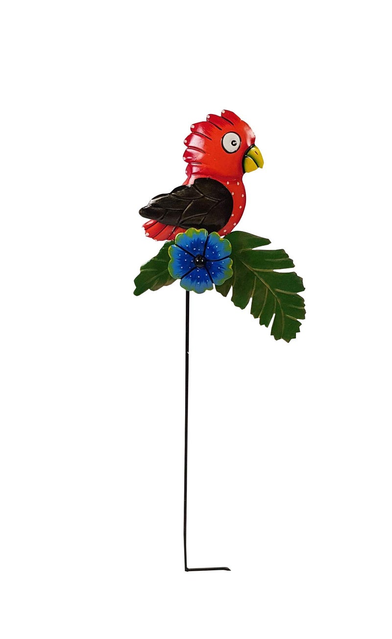 Wonderland Colourful Bird Garden Stick/Plant Stake (Hand Made & Hand Painted) Garden Decoration Outdoor Stakes | (Yard Plant, Lawn Décor, Garden décor, Outdoor Decor Stick) - Image 2