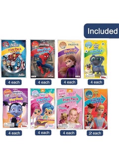 Bendon Publishing (30 Pack) Grab & Go Play Packs Kids Coloring Books With Crayons Party Favor Bulk For Boys Girls Princess Superhero Cartoon Characters Bulk Activity Books For Kids Coloring Packs Bundle  - Image 3