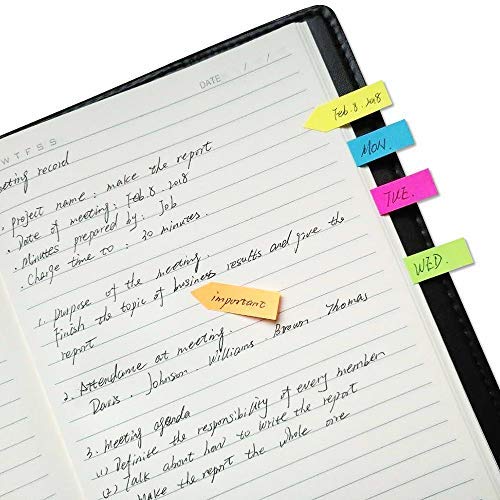 R H lifestyle Pu Leather case 100 Sheet Sticky Notes Pad with Arrow Flag Page Marker with Calendar Cute Sticky Notes Set Memo Pad Office Stationery - Image 2