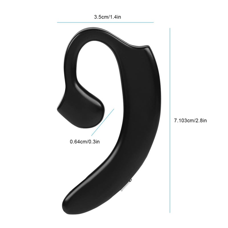 ZERONE Bone Conduction Headphones, Bluetooth 5.2 Open-Ear Headphones with 9H Call Time IPX6 Waterproof, Ultra-Light 6.9g Ergonomic Ear Hook for Sports Running Cycling and Work - Image 2