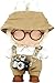 VVQUI 17cm Doll Clothes Set Hat Overalls Shirt Shoes Glasses Camera Set for 17cm Accessories Suit Stylish Dolls Clothes Accessories Cute Clothes for Dress up Unique Style Brown - Image 2