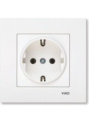 Viko Karre Grounded Socket with Frame 