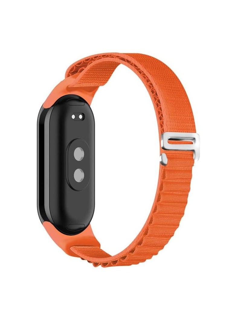 Compatible with Xiaomi Mi Band 9/ Mi Band 8 strap, Braided Solo Loop for Nylon Elastic Adjustable Replacement Wristband Compatible with Xiaomi Smart Band 9/ Smart Band 8