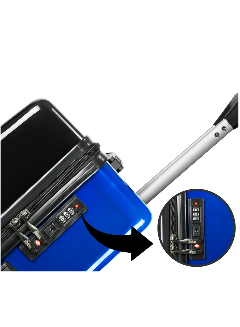 MNUK SWAGGER 20inch Luggage| Polycarbonate and ABS Hardside Trolley| Double 360Â° 4 Wheeler| PB-Multicolor