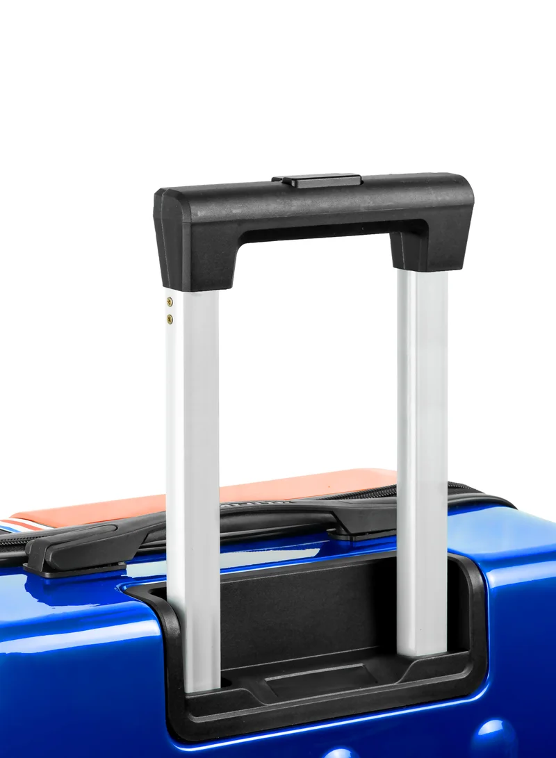 MNUK SWAGGER 20inch Luggage| Polycarbonate and ABS Hardside Trolley| Double 360Â° 4 Wheeler| PB-Multicolor