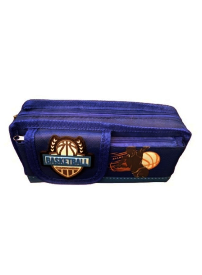 Pencil Case, Navy blue, China