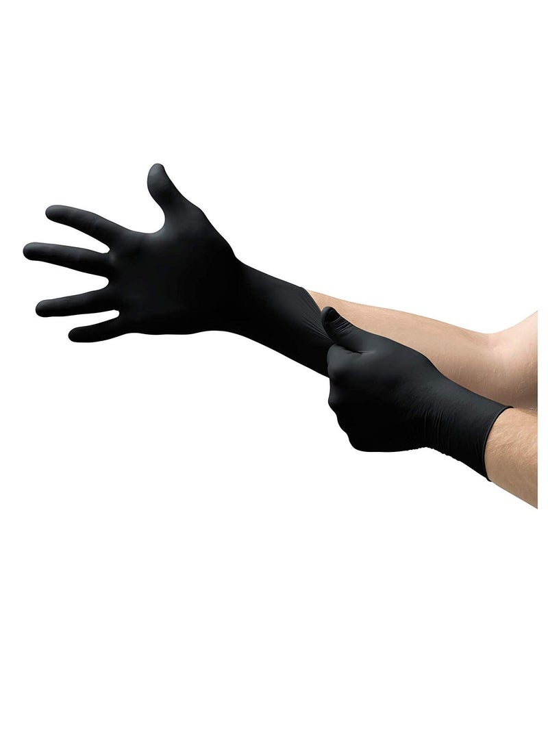 Falcon Nitrile Gloves - Black Powder Free (S) - 100 Pieces - Pack of 3 - Image 2