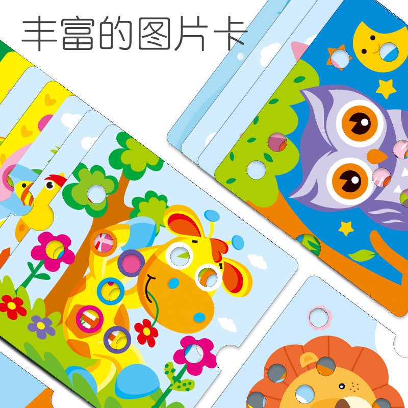 Kindergarten Recommended Jigsaw Puzzle Diy Educational Toys 1-3 Years Old Large Particles Mushroom Nail Intelligence Development Cube Mosaic - Image 4