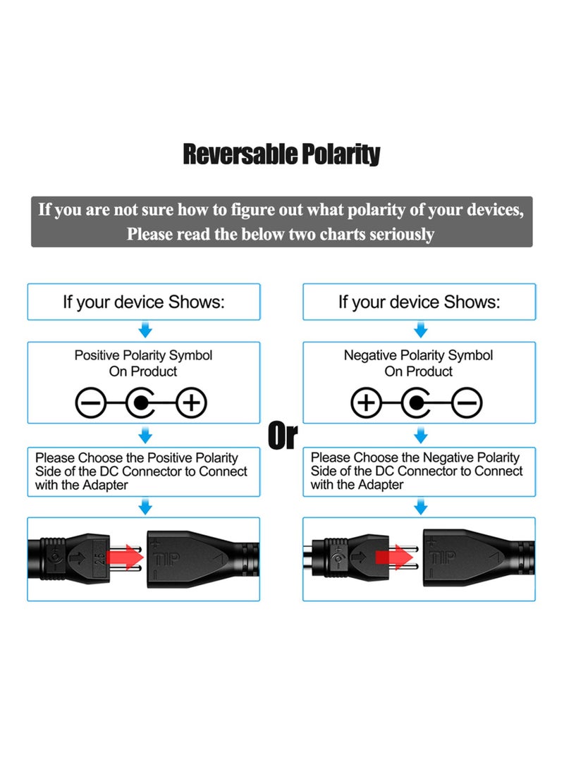 غنافوتو قطبية عكسية، 30 واط محول طاقة تيار متردد عالمي يعمل بالتيار المتردد DC قابل للتحديد مع 9 أطراف لإمداد الطاقة بجهد كهربائي قابل للتحديد ل 3 فولت 4.5 فولت 5 فولت 6 فولت 7.5 فولت 7.5 فولت 9 فولت 12 فولت للإلكترونيات المنزلية، 2000 مللي أمبير 2 أمبير كحد أقصى (معيار بريطاني) - Image 3