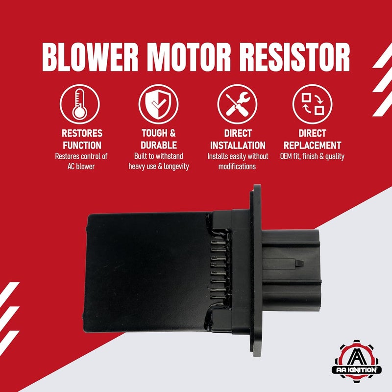 AA Ignition HVAC Blower Motor Resistor for Ford, Lincoln, Mercury Vehicles - Image 2
