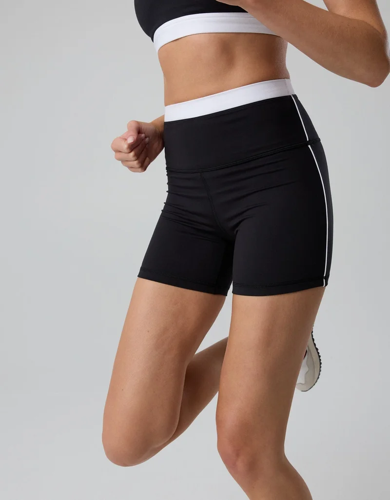 Aerie  OFFLINE By Aerie The Hugger High Waisted 5" Colorblock Bike Short for Women | Best Price UAE