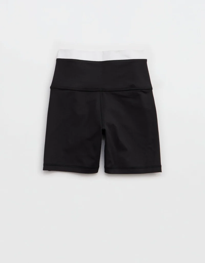 Aerie  OFFLINE By Aerie The Hugger High Waisted 5" Colorblock Bike Short for Women | Best Price UAE
