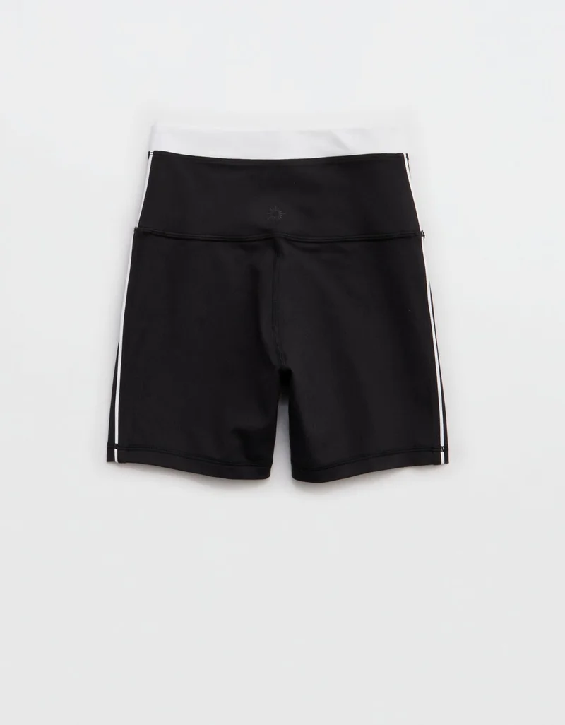 Aerie  OFFLINE By Aerie The Hugger High Waisted 5" Colorblock Bike Short for Women | Best Price UAE
