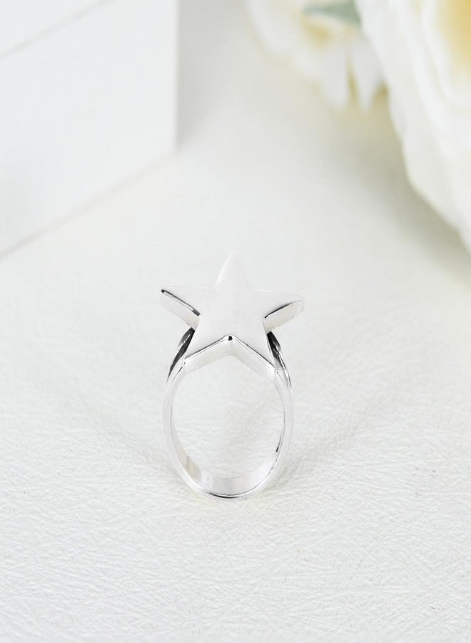 AeraVida Party Fun & Shining Star 3D .925 Sterling Silver Ring (9) | Playful Sterling Silver Star Jewelry for Women - Image 3