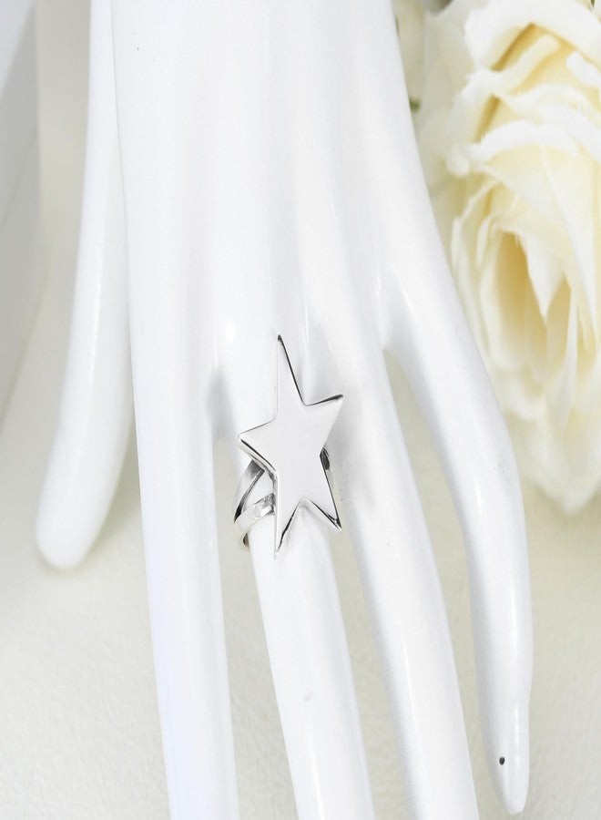 AeraVida Party Fun & Shining Star 3D .925 Sterling Silver Ring (9) | Playful Sterling Silver Star Jewelry for Women - Image 5