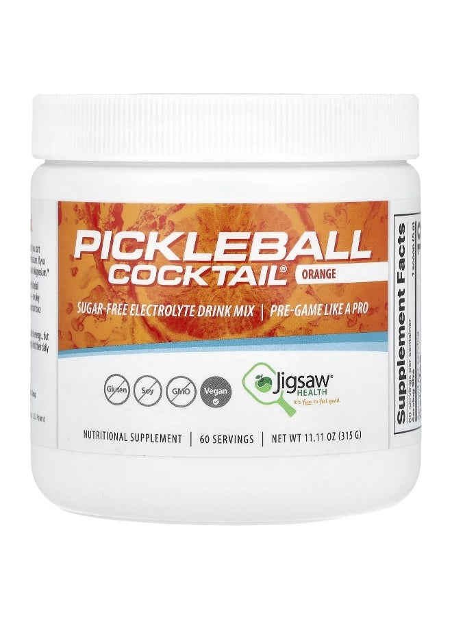 Jigsaw Health Jigsaw Health, Pickleball Cocktail®, Sugar-Free Electrolyte Drink Mix, Orange, 11.11 oz (315 g)  - Image 1