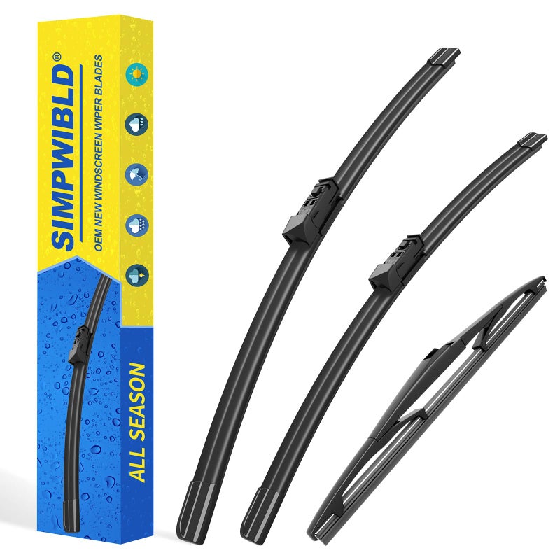 3 Factory Wiper blades Replacement For 20172022 Mazda CX9CX5 Original Equipment Replacement Windshield Wiper Blades Set 241814 Set of 3 Top Lock