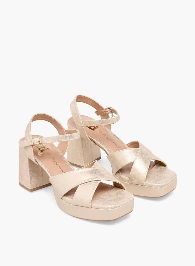 Xti GOLD Women Platform Heel Sandals for Women | Best Price UAE