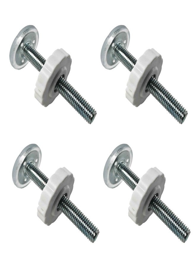 AUXBC 4Pcs M10 (10mm) Baby Gate Threaded Spindle Rod Replacement Parts Kit for Pressure Mounted Pet Safety Gates Stair Gates Hardware Accessories White（80mm in Length） - Image 1