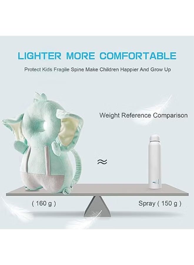 MIXDE Baby Head Protector, PP Cotton Filling Baby Head Protector Backpack, Adjustable Baby Head Protection Safety Pad Backpack Wear for Crawling  - Image 2