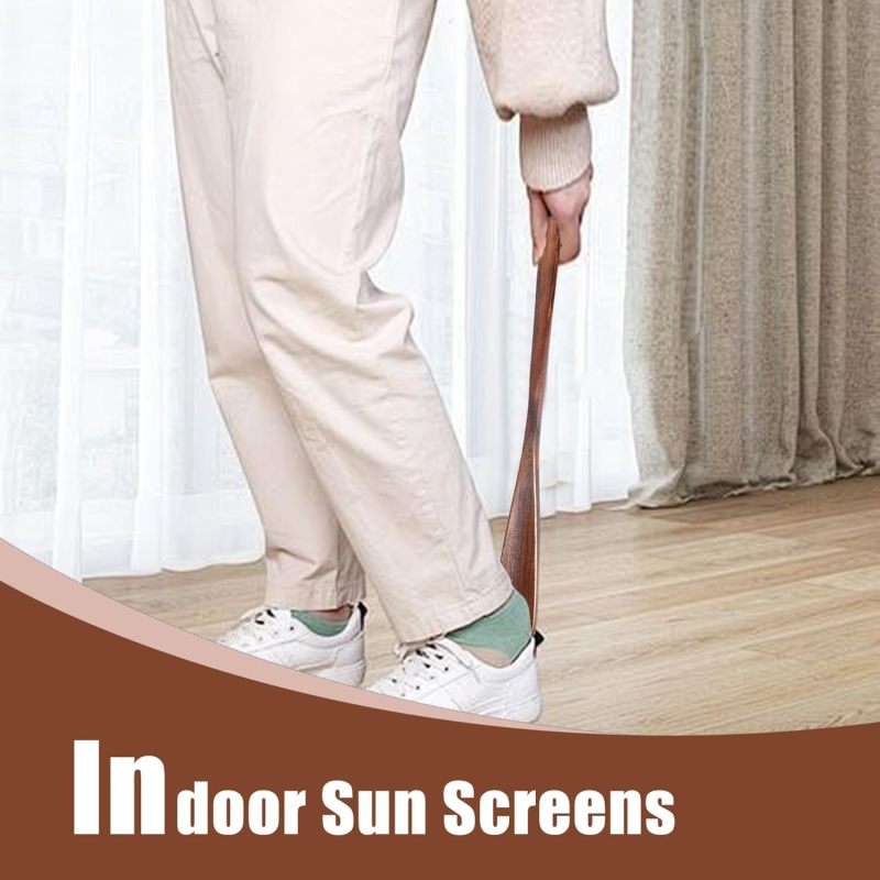 Long-Handle Shoehorn Brown: 1-Piece Ergonomic Grip Shoehorn - Portable Travel Shoehorn for Seniors, Kids, Home and Travel Use - Image 3