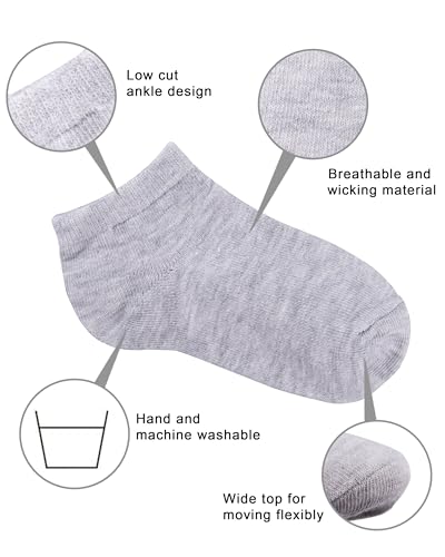 Duufin 25 Pairs Toddler Socks Low Cut Ankle Socks Kids Half Cushion Low Rise Sock for Toddler Boys Girls, 2-4T - Image 3