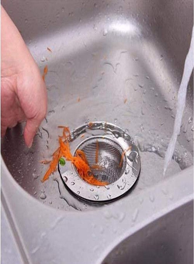 RIOMAX Kitchen Sink Strainer Heavy-Duty Stainless-Steel Drain Basin Basket Filter Stopper Drainer Jali Sink Strainer Plug, 9.5cm, Silver, Small - Image 3