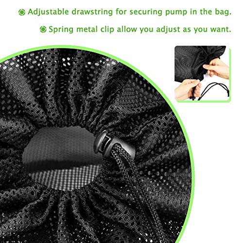 Hecaty 24" x 26" Upgrade Large Pump Barrier Bag, Pond Filter Box, Black Media Bag Pump Mesh Bag (24" x 26", Black) - Image 4