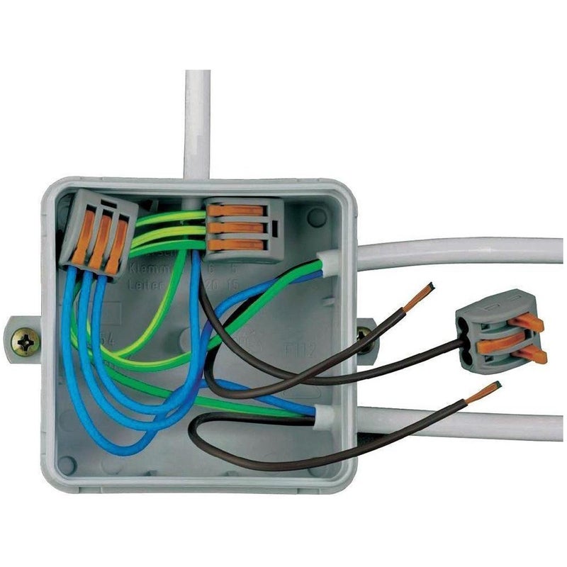 AHBLQD موصلات الأسلاك ذات الرافعة المدمجة موصلات الأسلاك السريعة محطة الاتصال 28-12 AWG PCT-214 4 موصل (50 عبوة) - Image 3