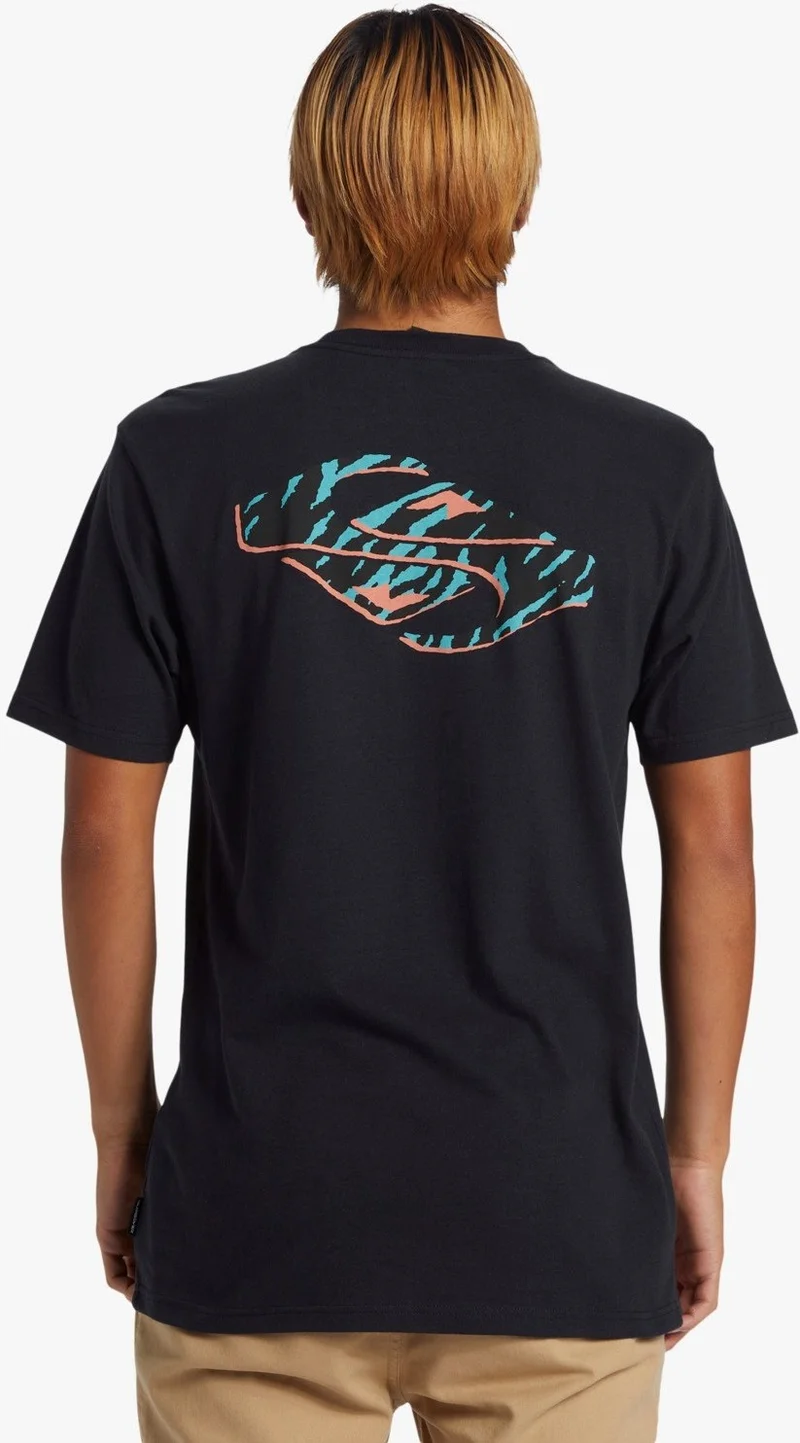 QUIKSILVER Surf Safari Moe Black Men's T-Shirt AQYZT09539-10010