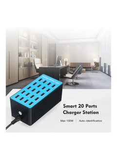 نيبمينينت موزع USB ب20 منفذاً الأسود / الأزرق  - Image 2