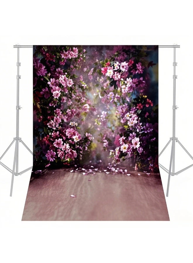 ANDOER 1.5* 2.1m/5* 7ft Flower Wall Photography Background Painting Style Wedding Backdrop Photo Studio Pros - Image 4