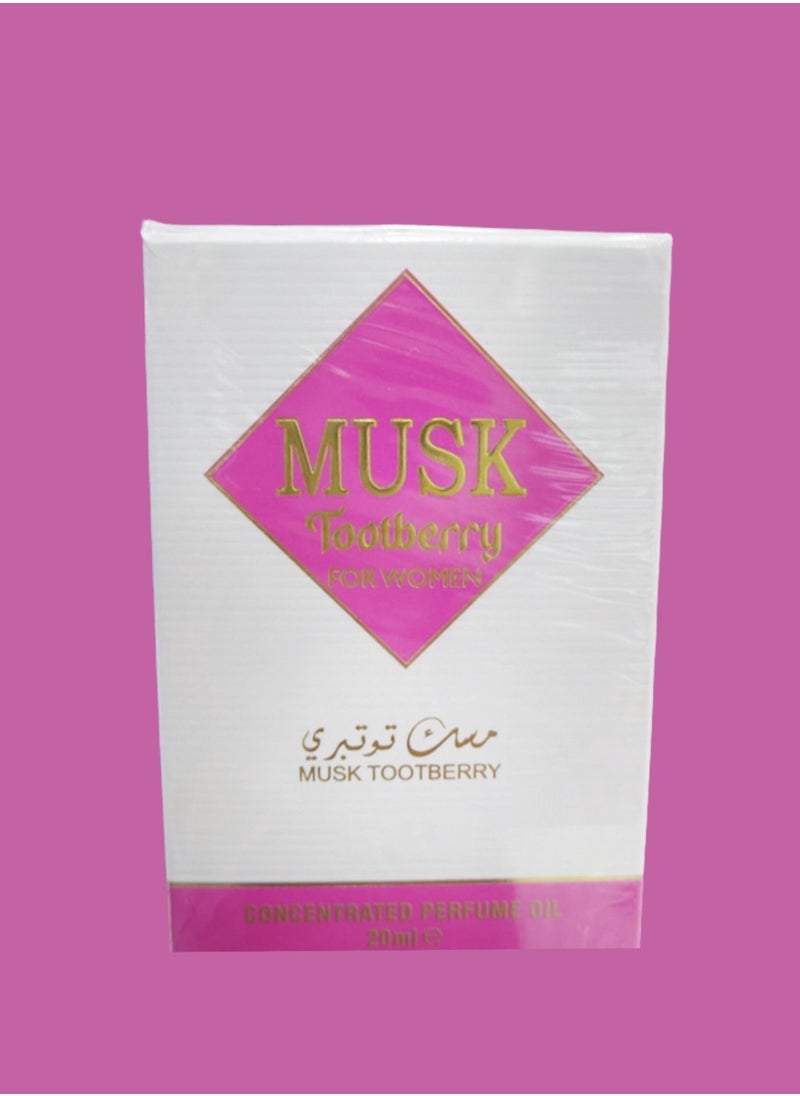 مسك 2 قطع عطر زيت مسك توتبيري 20 مل  - Image 2