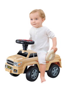 Galaxy Toys سيارة كروزر للأطفال - تصميم متعدد الوظائف للطرق الوعرة مع أصوات وأضواء تفاعلية، آمنة ودائمة، لعبة دفع للأطفال بعمر 1-3 سنوات | أبيض  - Image 3